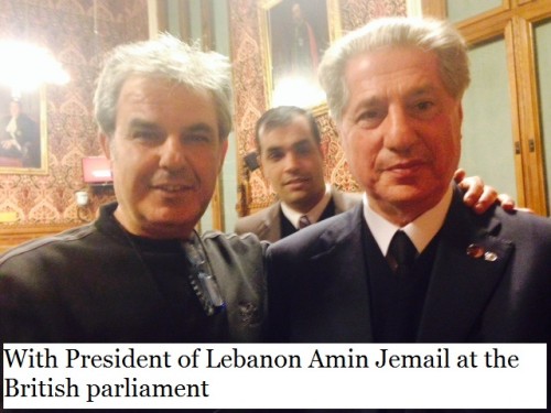 With President of Lebanon
